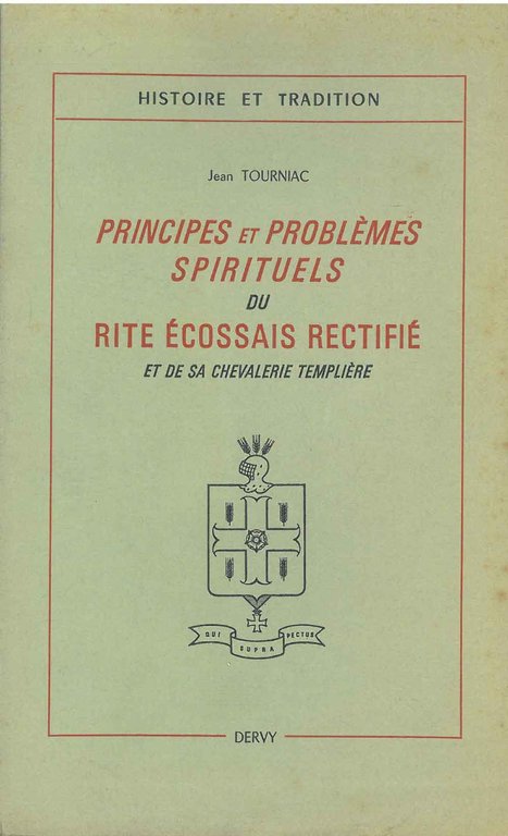 Principes et problemes spirituels di rite ecossais rectifié et de …