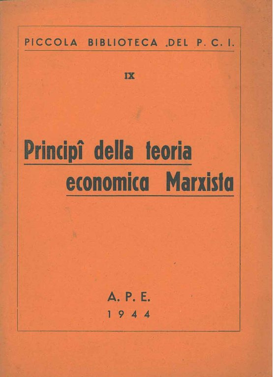 Principi della teoria economica marxista