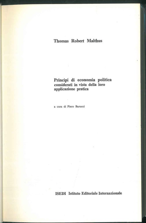 Principi di economia politica considerati in vista della loro applicazione …