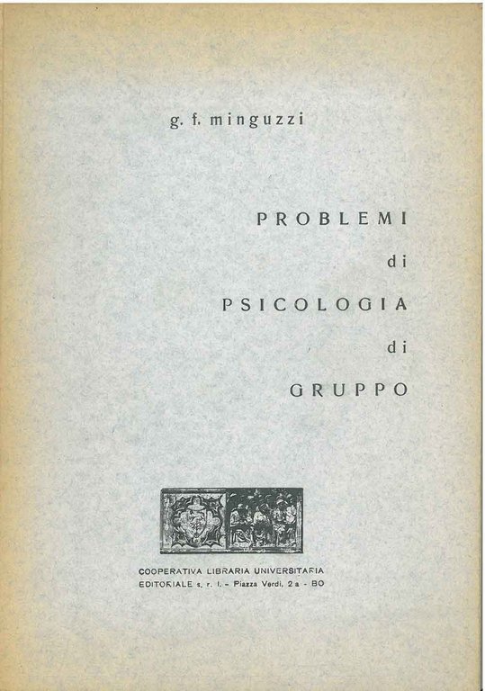 Problemi di psicologia di gruppo