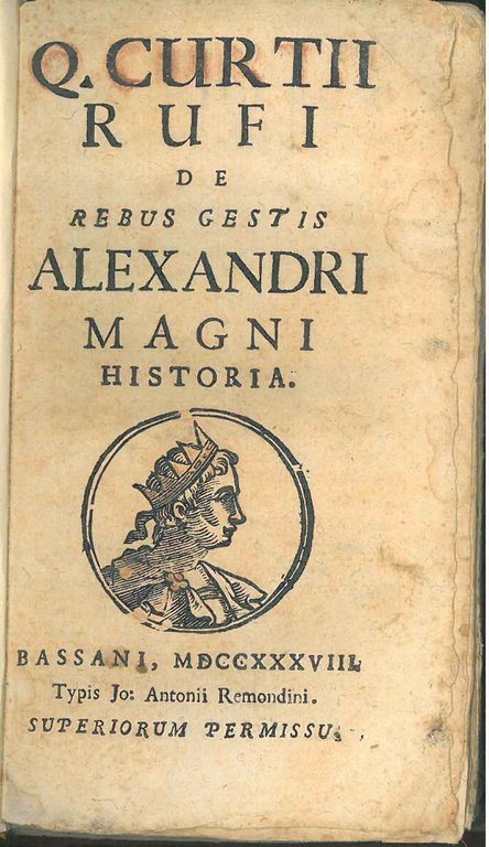 Q. Curtii Rufi De rebus gestis Alexandri Magni historia