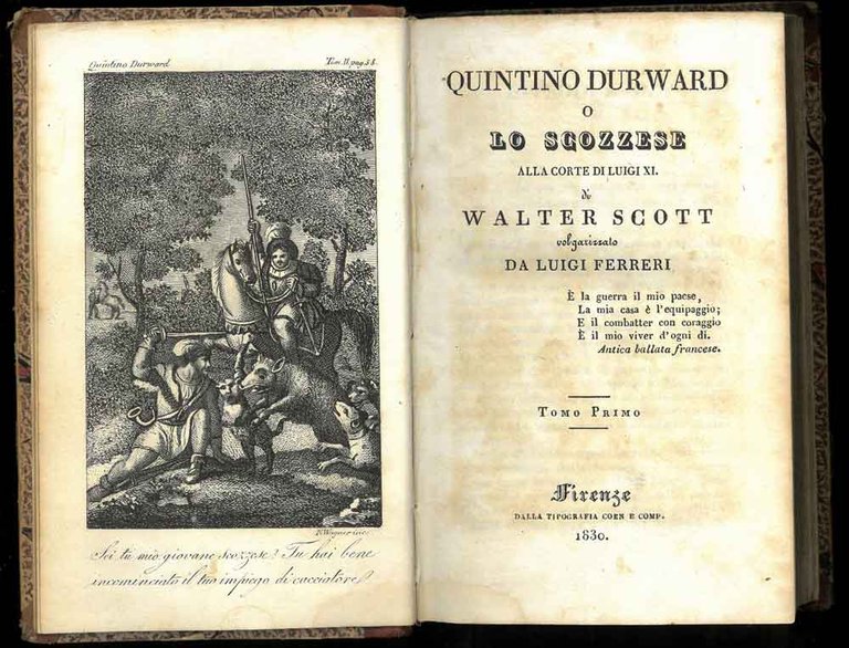 Quintino Durward o Lo Scozzese alla corte di Luigi XI. …