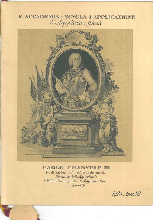 R. Accademia e scuola d'Applicazione d'Artiglieria e Genio Carlo Emanuele …