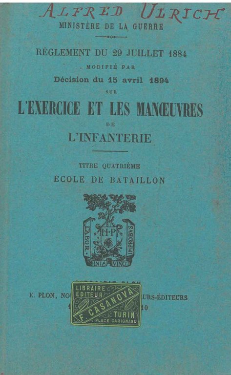 Réglement du 29 juillet 1884 modifié par décision du 15 …