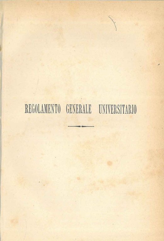 Regolamento generale universitario