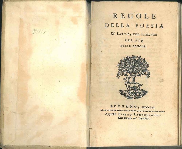 Regole della poesia si latina, che italiana per uso delle …