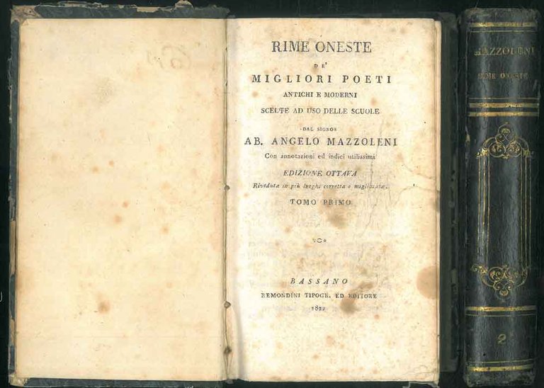 Rime oneste de' Migliori poeti antichi e moderni scelte ad … | Immagine Gallery 2