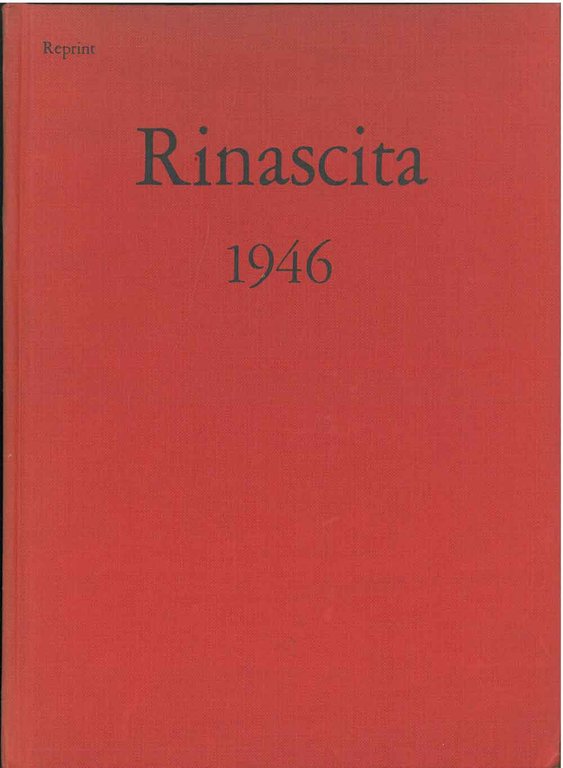 Rinascita 1946. Reprint