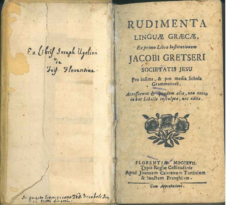 Rudimenta linguae graecae ex primo libro institutionum Jacobi Gretseri Societatis …