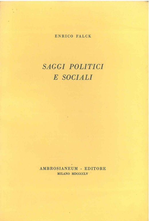 Saggi politici e sociali