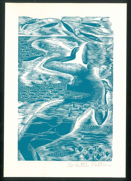 Silografia originale dalla rivista Ex Libris n1, gennaio 1959