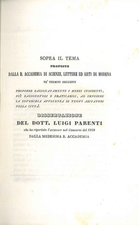 Sopra il tema proposto dalla R. Accademia di scienze, lettere …