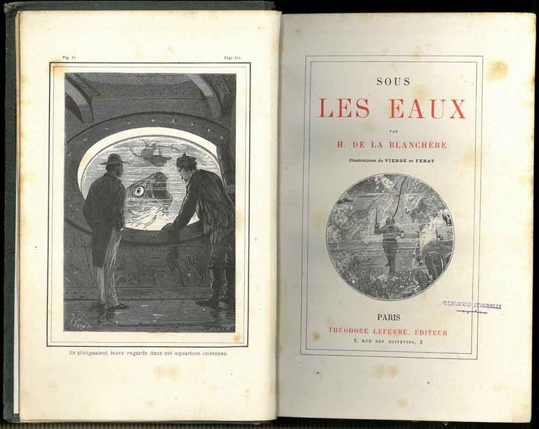Sous les Eaux. Illustrations de Vierge et Ferat.
