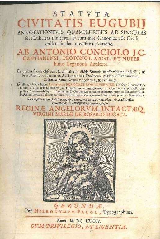 Statuta civitatis Eugubij annotationibus quampluribus ad singulas fere rubricas illustrata, …