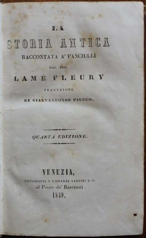 Storia antica raccontata a' fanciulli
