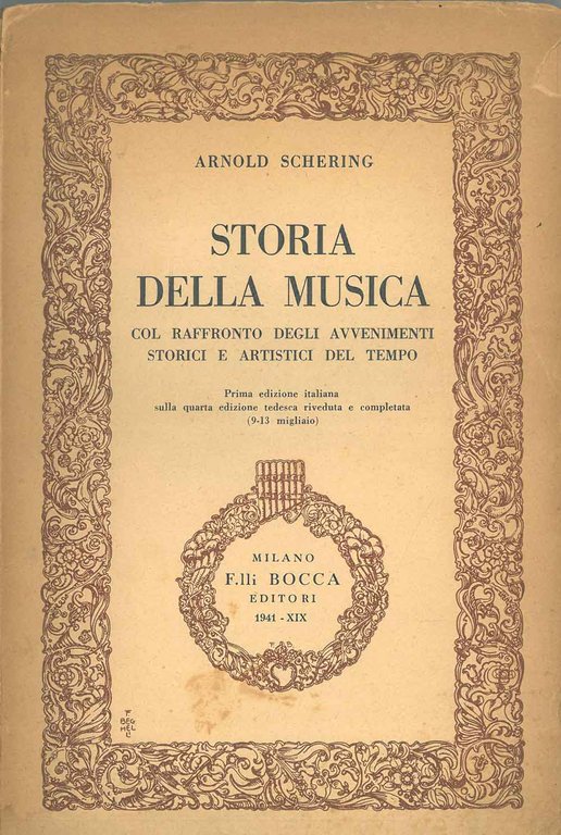 Storia della musica col raffronto degli avvenimenti storici e artistici …