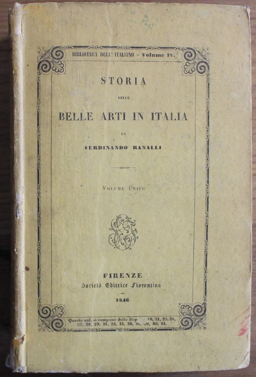 Storia delle belle arti in Italia