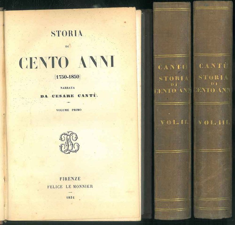 Storia di cento anni (1750-1850)