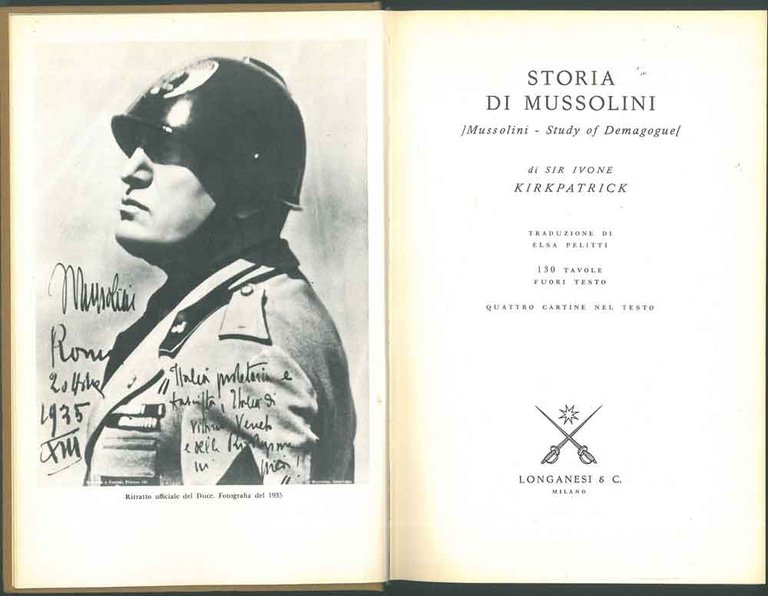 Storia di Mussolini. Mussolini - Study of Demagogue Traduzione di …