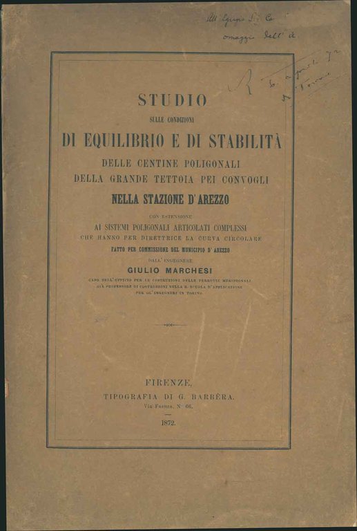 Studio sulle condizioni di equilibrio e di stabilità delle centine …