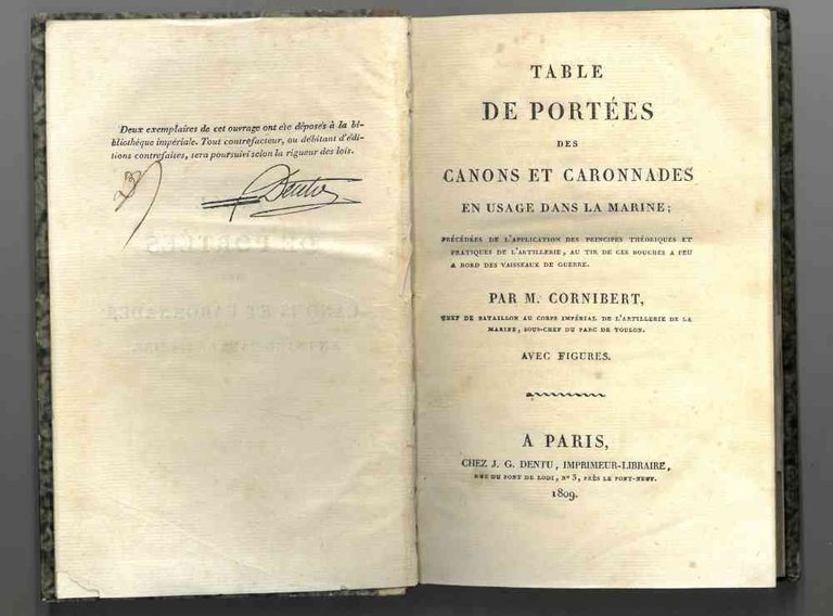 Table de portées des canons et caronnades en usage dans …