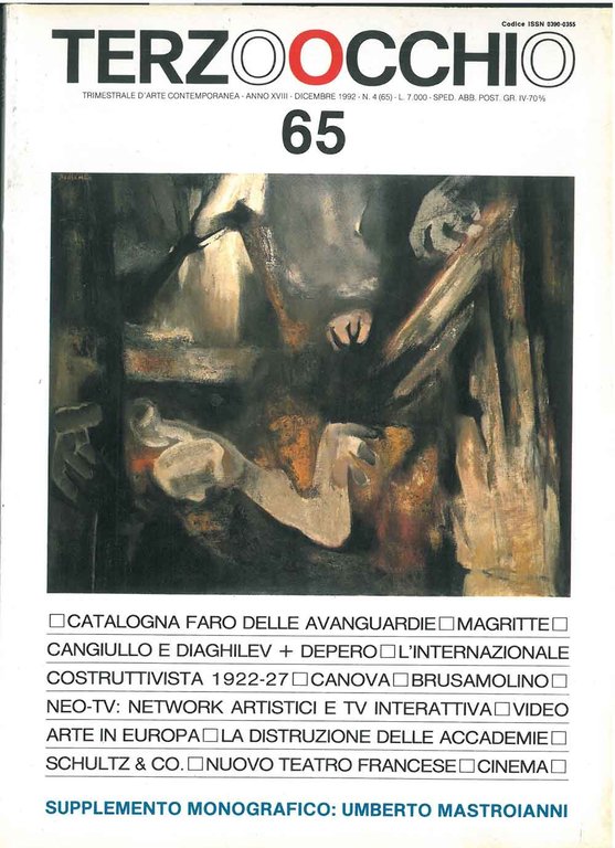 Terzoocchio, Trimestrale d'arte contemporanea. Anno 18, n. 4, (65), dicembre …