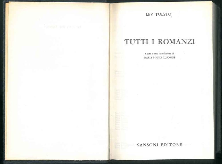 Tutti i romanzi. A cura e con introduzione di M. …
