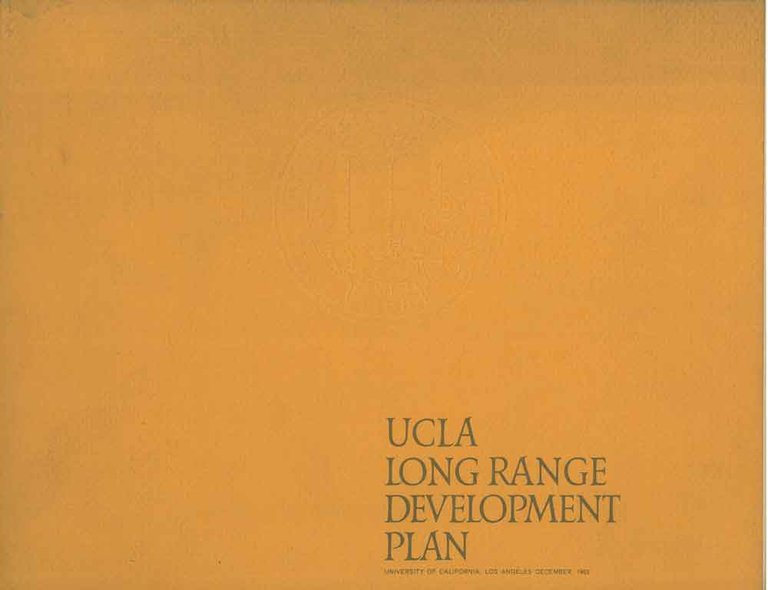Ucla long range development plan. University of California, Los Angeles, …