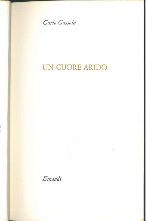 Un cuore arido