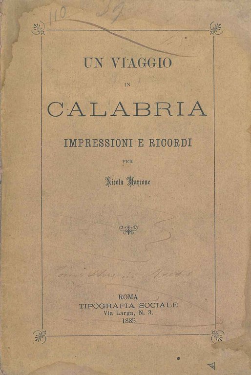 Un viaggio in Calabria. Impressioni e ricordi