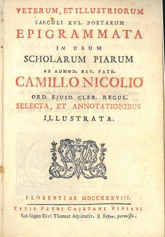 Veterum, et illustriorum saeculi XVI. poetarum epigrammata in usum scholarum …