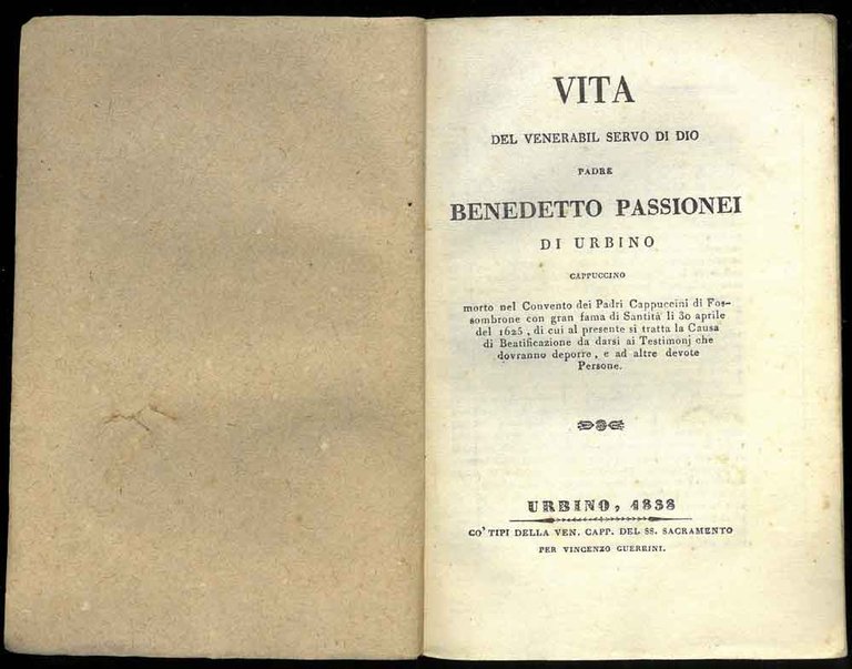 Vita del venerabil servo di Dio padre Benedetto Passionei di …