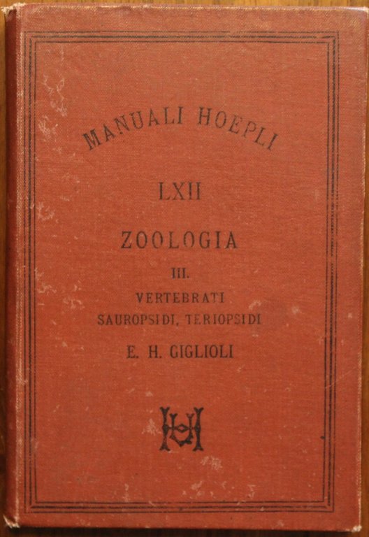 Zoologia, parte Seconda: Vertebrati sauropsidi - teriopsid