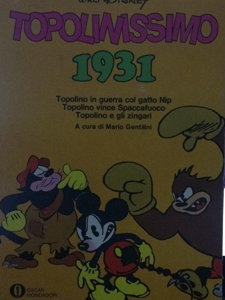 Topolino. TOPOLINISSIMO 1931 Mondadori 1974 - Riedizione Strisce Fumetti vintage