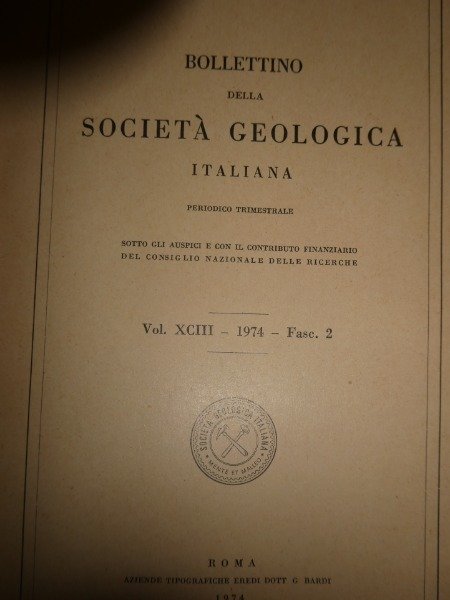 RICERCHE SUL VERRUCANO SARDEGNA SUD OCCIDENTALE BOLL SOC.GEOLOGICA VOL. XCIII …