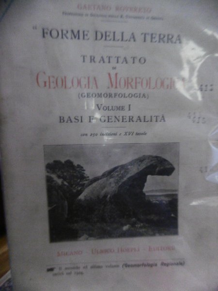 FORME DELLA TERRA TRATTATO DI GEOLOGIA MORFOLOGIA VOLUME 1 BASI …