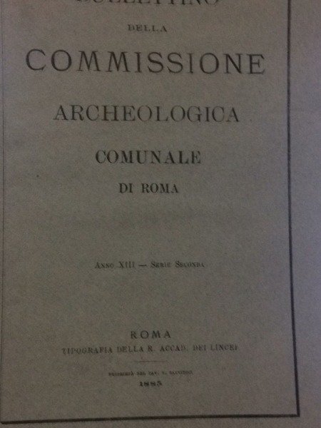 GLI ALLOGIAMENTI DEGI EQUITES SINGULARES BULLETTINO COMMISSIONE COMUNALE DI ROMA …