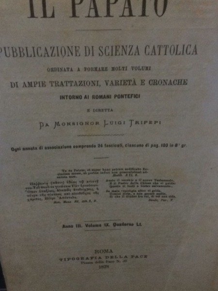 UN ALTRO PONTEFICE DIFESO CONTRO LA FALLAE SCIENZA CRITICA DI …