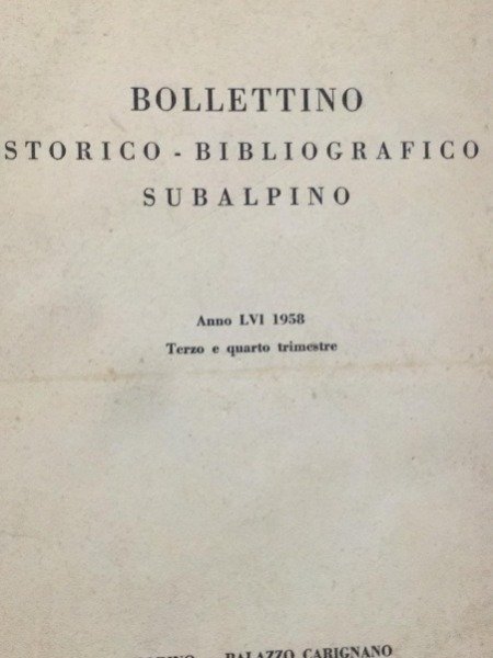 1733 SABAUDA OCCUPAZIONE AMILANO NICOLA RAPONI BOLLETTINO STORICO BIBLIOGRAFICO SUBALPINO …