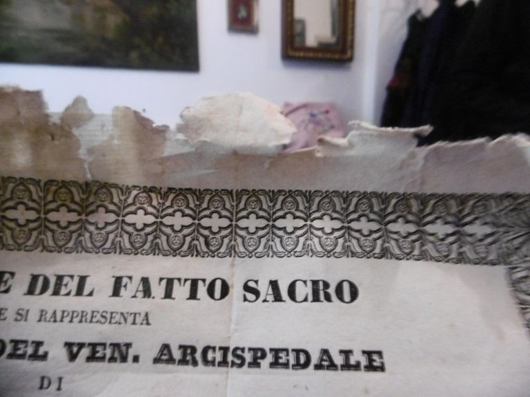 1841 BANDO SPIEGAZIONE DEL FATTO SACRO NEL CIMITERO DEL VEN …