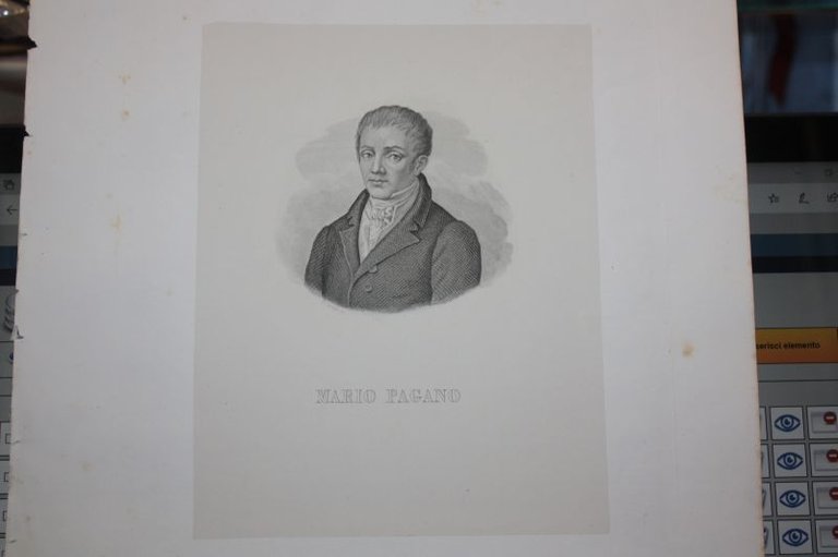 1854 MARIO PAGANO COLLEZIONE 60 UOMINI ILLUSTRI