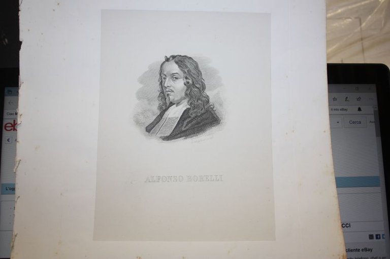 1854 ritratto ALFONSO BORELLI COLLEZIONE 60 RITRATTI ED DUCCI