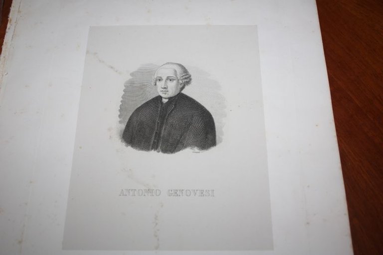 1854 RITRATTO ANTONIO GENOVESI EDIZIONE DUCCI RITRATTO