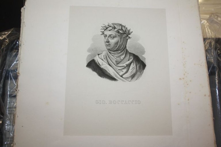 1854 RITRATTO GIO BOCCACCIO COLLEZIONE 60 RITRATTI ED DUCCI