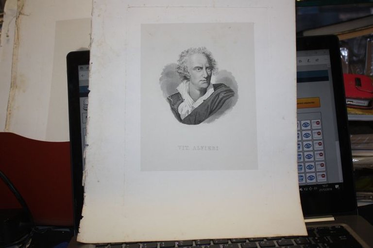 1854 VIT.ALFIERI RITRATTO COLLEZIONE 60 UOMINI ILLUSTRI ED.DUCCI