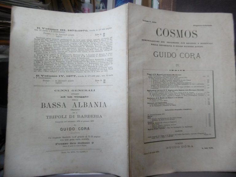 1878 VIAGGI DI R.MANZONI NELL'ARABIA MERIDIONALE TRATTO DA COSMOS GUIDO …