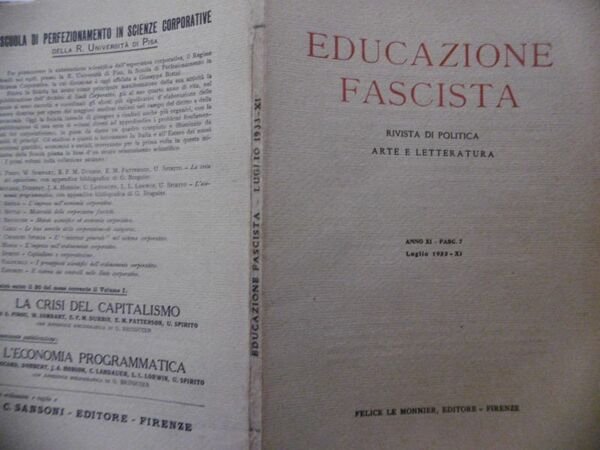 IL SIGNIFICATO DELL'ALCYONE NELL'OPERA DI G.D'ANNUNZIO EDUCAZIONE FASCISTA FASC.7 LUGLIO …