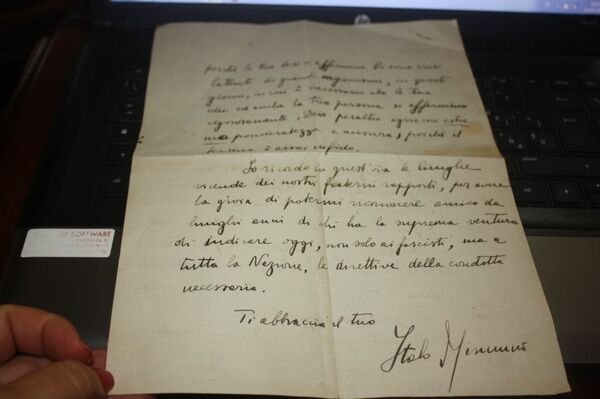 LETTERA SOCIETA' ANONIMA L'EDITRICE IL MESSAGGERO 1924