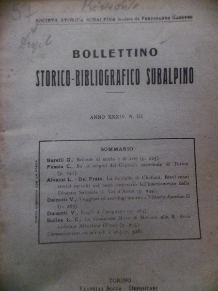 VEGGENTI ED ASTROLOGI INTORNO A VITTORIO AMEDEO II BOLLETTINO STORICO …