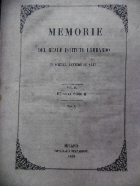 DEI CALCOLI SACCATI DEL PERINEO LUIGI PORTA 1862 MEMORIE DEL …